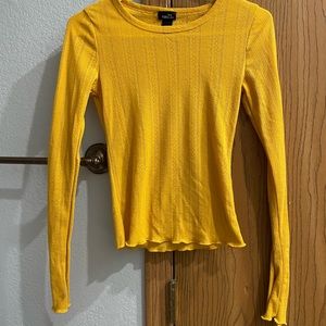 rue 21 long sleeve | yellow, medium